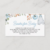 Blue Little Pumpkin Fall Autumn Baby Book for Baby Informatiekaartje (Voorkant)