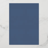 Blue Little Star Folie Invitation Uitnodiging (Achterkant)