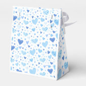 Blue Little Sweetheart Valentijnsdag Baby shower Bedankdoosjes (Achterkant)