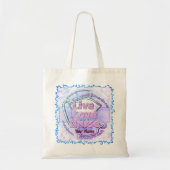 Blue Live Love aangepaste Verpleegkundige canvas t Tote Bag (Voorkant)