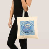 Blue live love verpleegster tote bag (Voorkant (product))