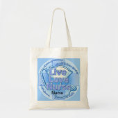 Blue live love verpleegster tote bag (Voorkant)