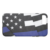 Blue Lives Matte Flag Phone Case (Achterkant (Horizontaal))