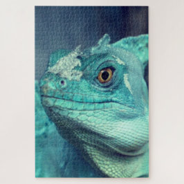 Blue Lizard Puzzle Legpuzzel