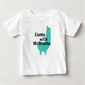 Blue Llama Baby T-Shirt (Voorkant)