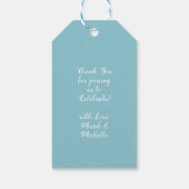 Blue Llama Boy Baby shower Cadeaulabel (Achterkant)