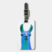 Blue Llama Graphic Bagagelabel (Voorkant verticaal)