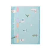 Blue Llama Llamacorn Weekly Planner Notitieblok (Linkerzijde)