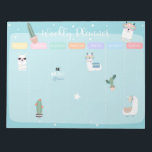Blue Llama Llamacorn Weekly Planner Notitieblok<br><div class="desc">Blue Llama Llamacorn Weekly Planner</div>