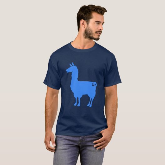 Blue Llama T-Shirt (Voorkant volledig)