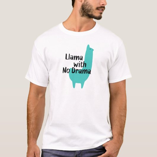 Blue Llama T-Shirt (Voorkant)