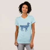 Blue Llama Women's Shirt (Voorkant volledig)