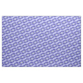 Blue Lobelia Flower Fabric Stof (Yard (91,4 cm))