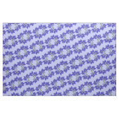 Blue Lobelia Flower Fabric Stof (Fat Quarter)