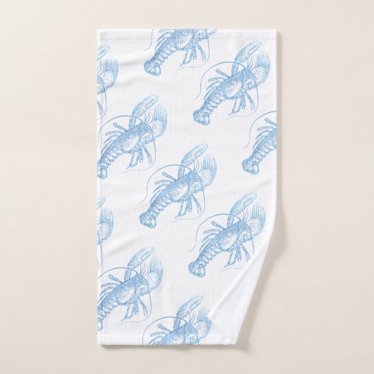 Blue Lobster Bad Handdoek (Handdoek)