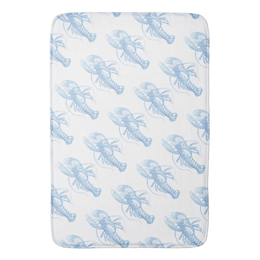 Blue Lobster Badmat (Voorkant Verticaal)