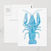 Blue Lobster Briefkaart (Voorkant / Achterkant)