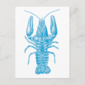 Blue Lobster Briefkaart (Voorkant)