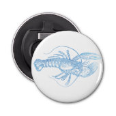 Blue Lobster Button Flesopener (Voorkant)