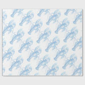 Blue Lobster Cadeaupapier (Vlak)