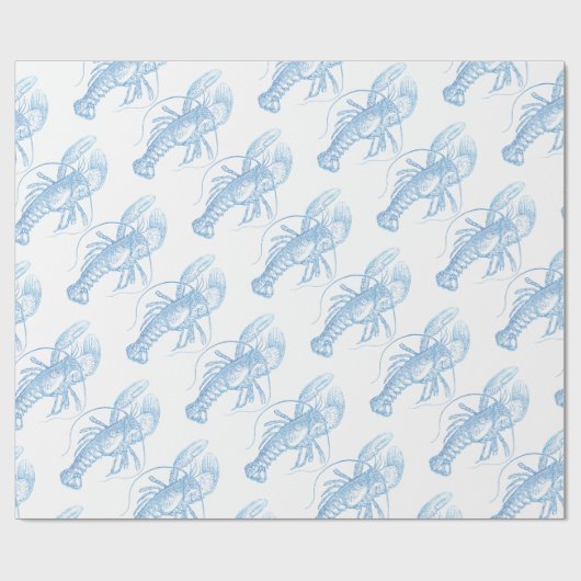 Blue Lobster Cadeaupapier (Vlak)