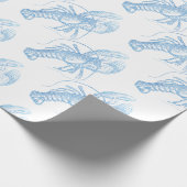 Blue Lobster Cadeaupapier (Hoek)