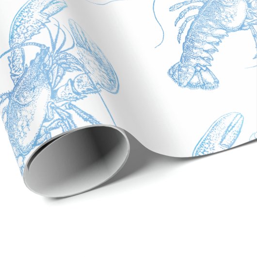 Blue Lobster Cadeaupapier (Rol Hoek)
