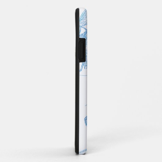 Blue Lobster Case-Mate iPhone Case (Achterkant/rechts)