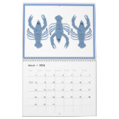 Blue Lobster French Red Calendar Kalender (Mar 2026)