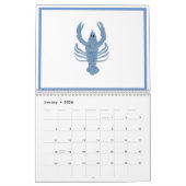 Blue Lobster French Red Calendar Kalender (Jan 2026)