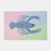 Blue Lobster Ginger Jar Jars Flag rug Doormat Deurmat (Voorkant)