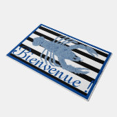 Blue Lobster Ginger Jars Jar French Flag Doormat Deurmat (Schuin)