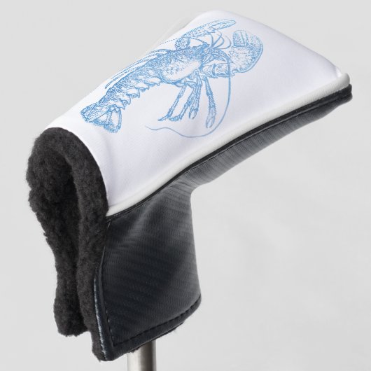 Blue Lobster Golfheadcover (3/4 voorkant)