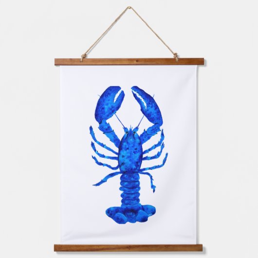 Blue Lobster Hangend Wandkleed (Voorkant)