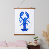 Blue Lobster Hangend Wandkleed (Slaapkamer)