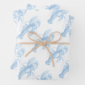 Blue Lobster Inpakpapier Vel (In situ)