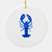 Blue Lobster Keramisch Ornament (Achterkant)