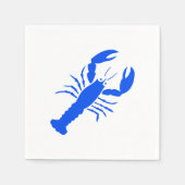 Blue Lobster modern grafisch leuk kustfeest Servet (Voorkant)