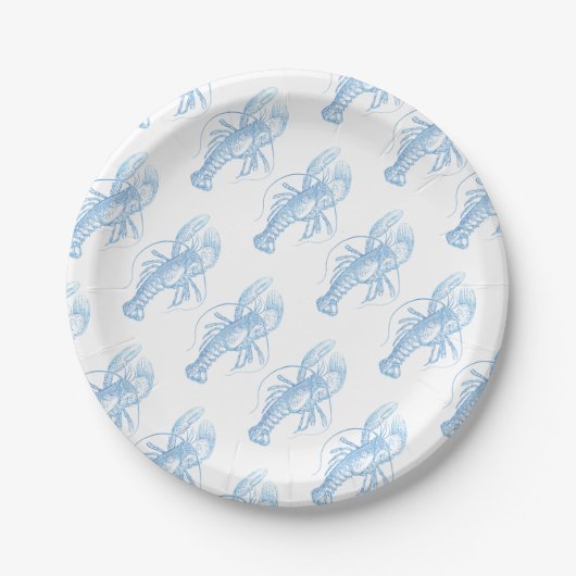Blue Lobster Papieren Bordje (Voorkant)