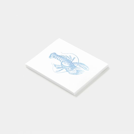 Blue Lobster Post-it® Notes (Schuin)
