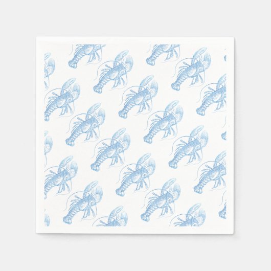 Blue Lobster Servet (Voorkant)