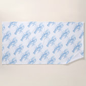 Blue Lobster Strandlaken (Voorkant)