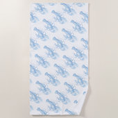 Blue Lobster Strandlaken (Voorkant)