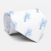 Blue Lobster Stropdas (Opgerold)