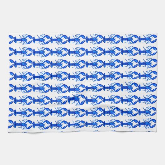 Blue Lobster Theedoek (Horizontaal)