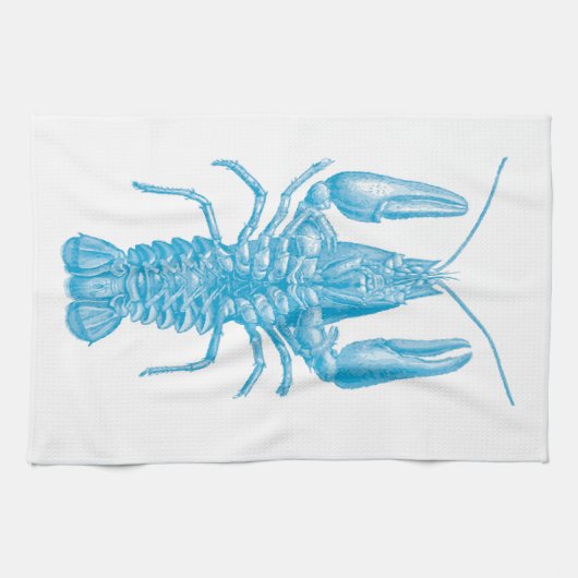 Blue Lobster Theedoek (Horizontaal)