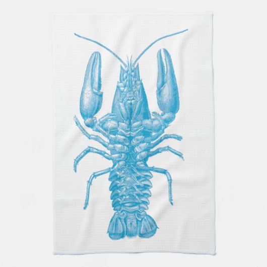Blue Lobster Theedoek (Verticaal)