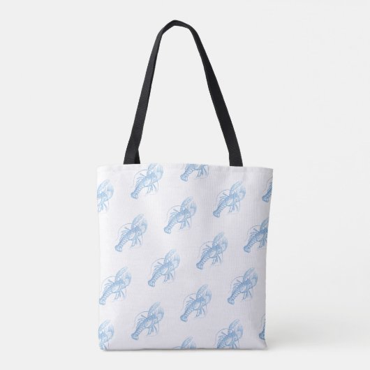 Blue Lobster Tote Bag (Achterkant)