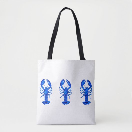 Blue Lobster Tote Bag (Voorkant)