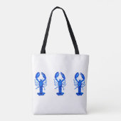 Blue Lobster Tote Bag (Achterkant)